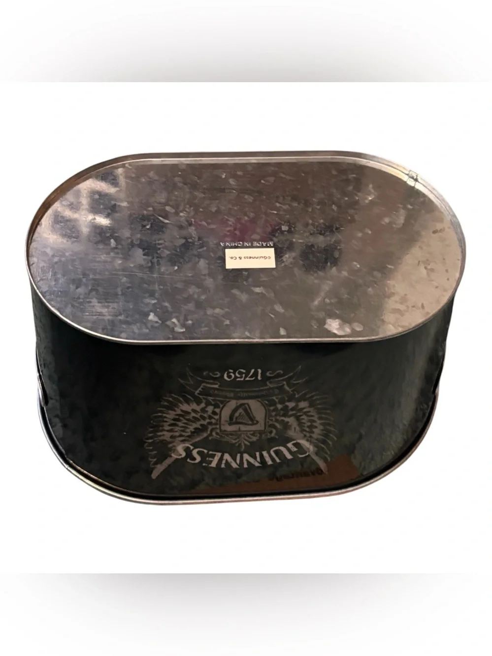 Guinness Ice Bucket, St. James Gate, Oval, Side Handles